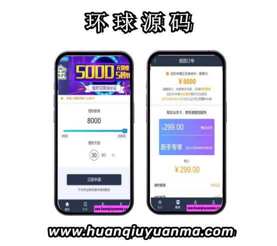 现金贷源码小额贷款源码借贷系统短信接口个人免签Pay支付-环球源码